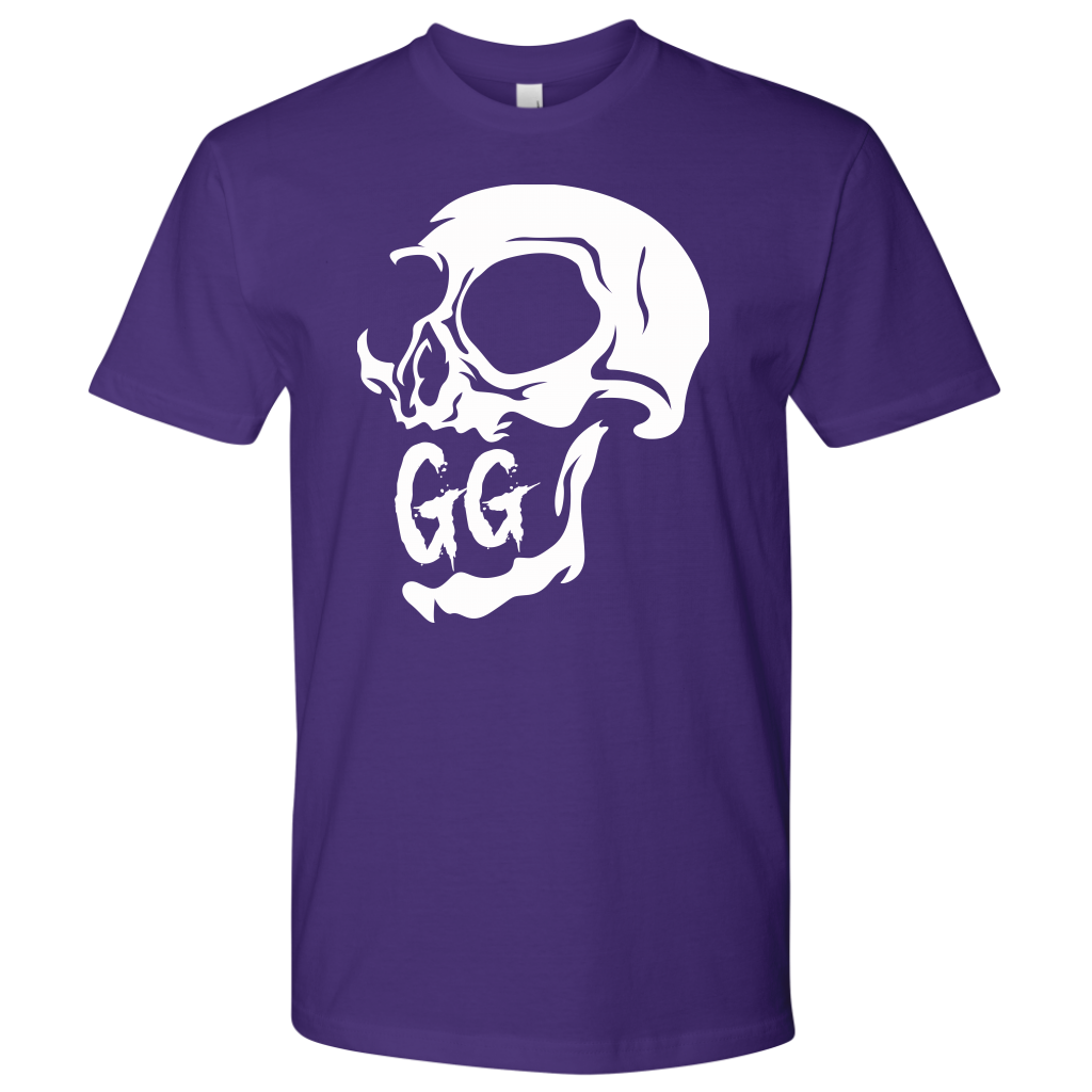 GRUMPY GUY CREEPY SKULL TSHIRT