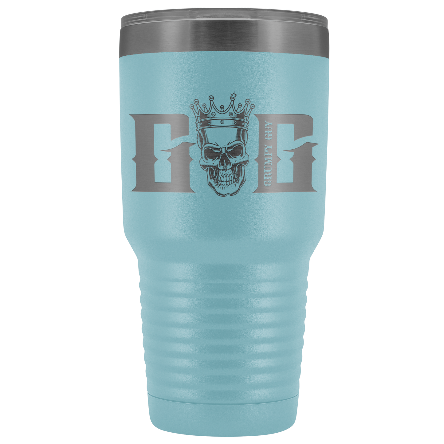GRUMPY SKULL TUMBLER