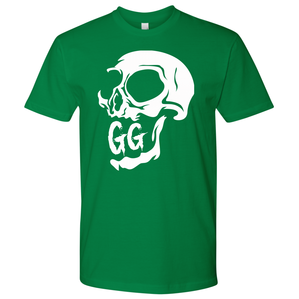 GRUMPY GUY CREEPY SKULL TSHIRT