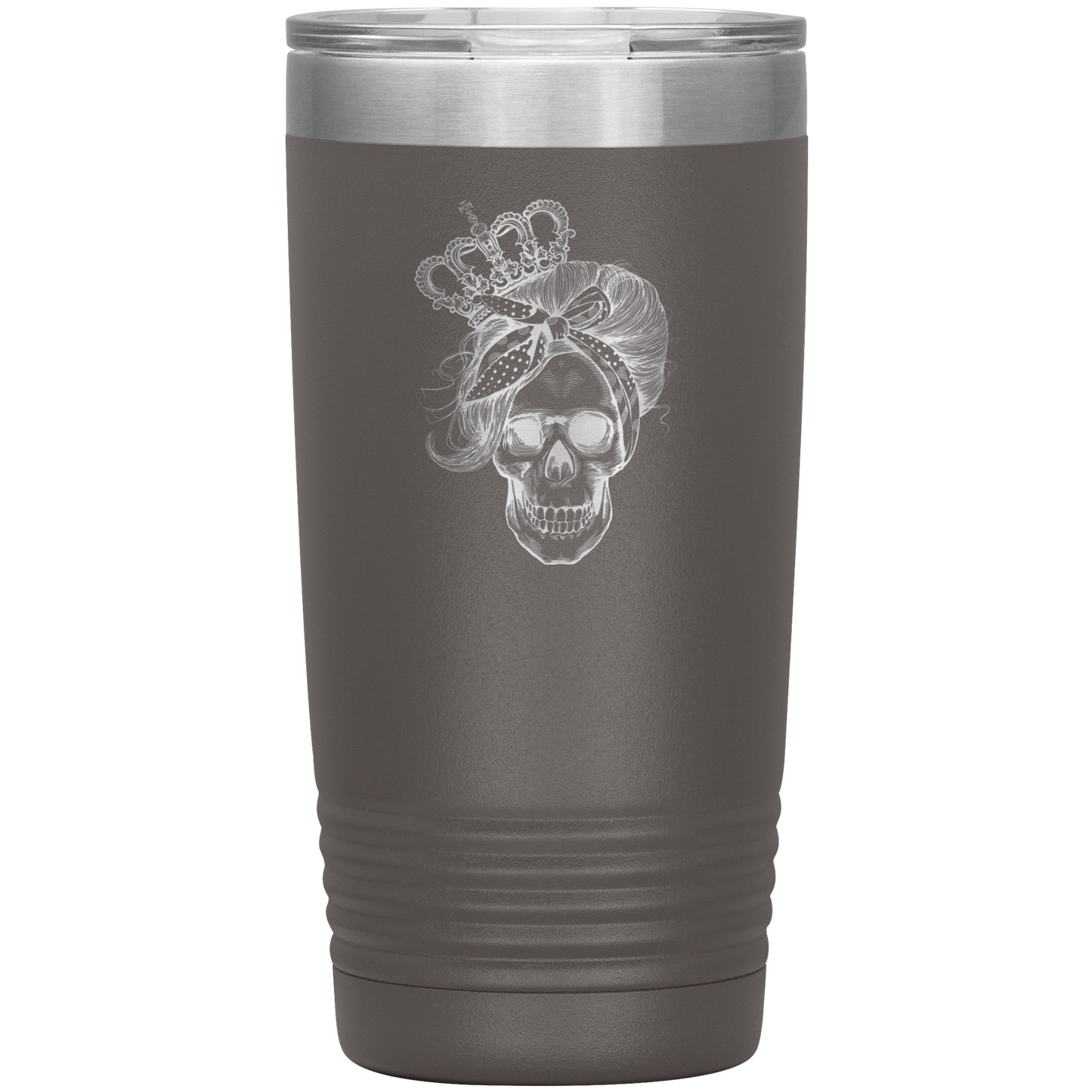 LONG LIVE THE QUEEN SKULL 20 OZ TUMBLER