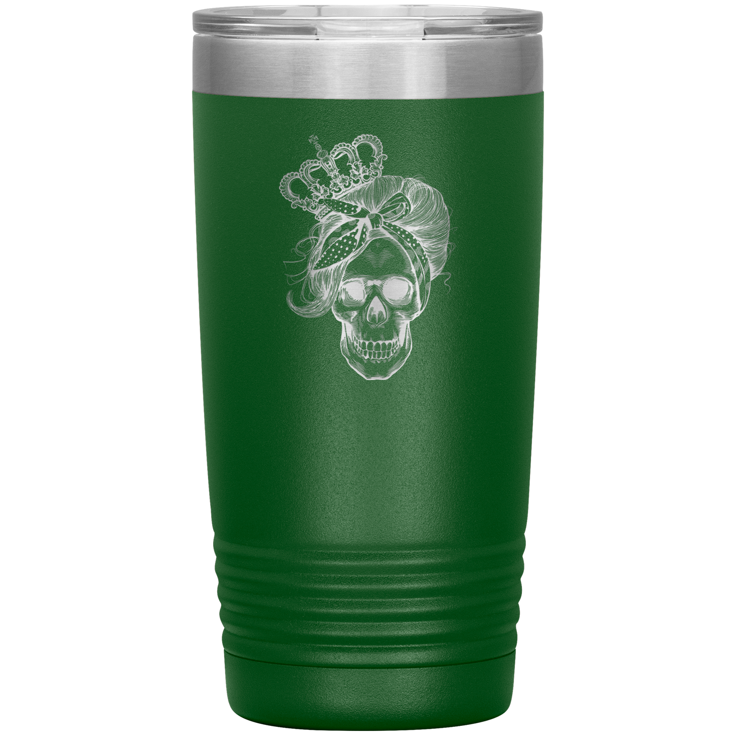 LONG LIVE THE QUEEN SKULL 20 OZ TUMBLER
