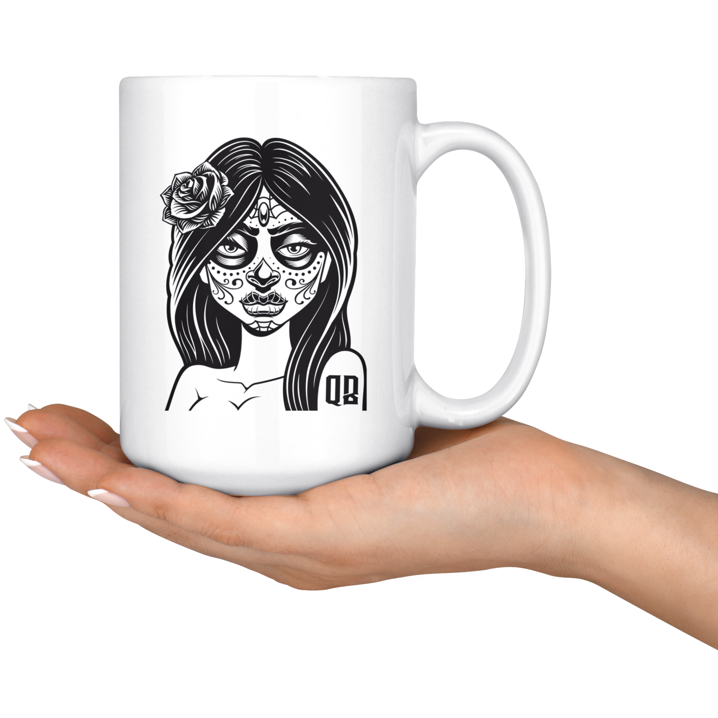 QB CLASSY DAY OF THE DEAD MUG