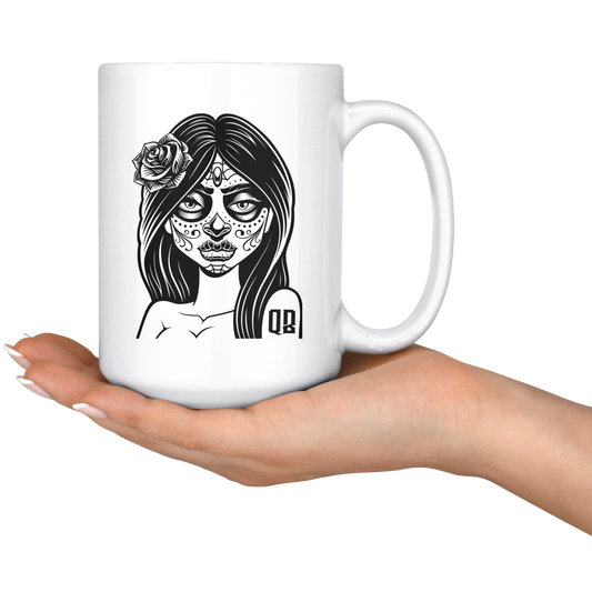 QB CLASSY DAY OF THE DEAD MUG