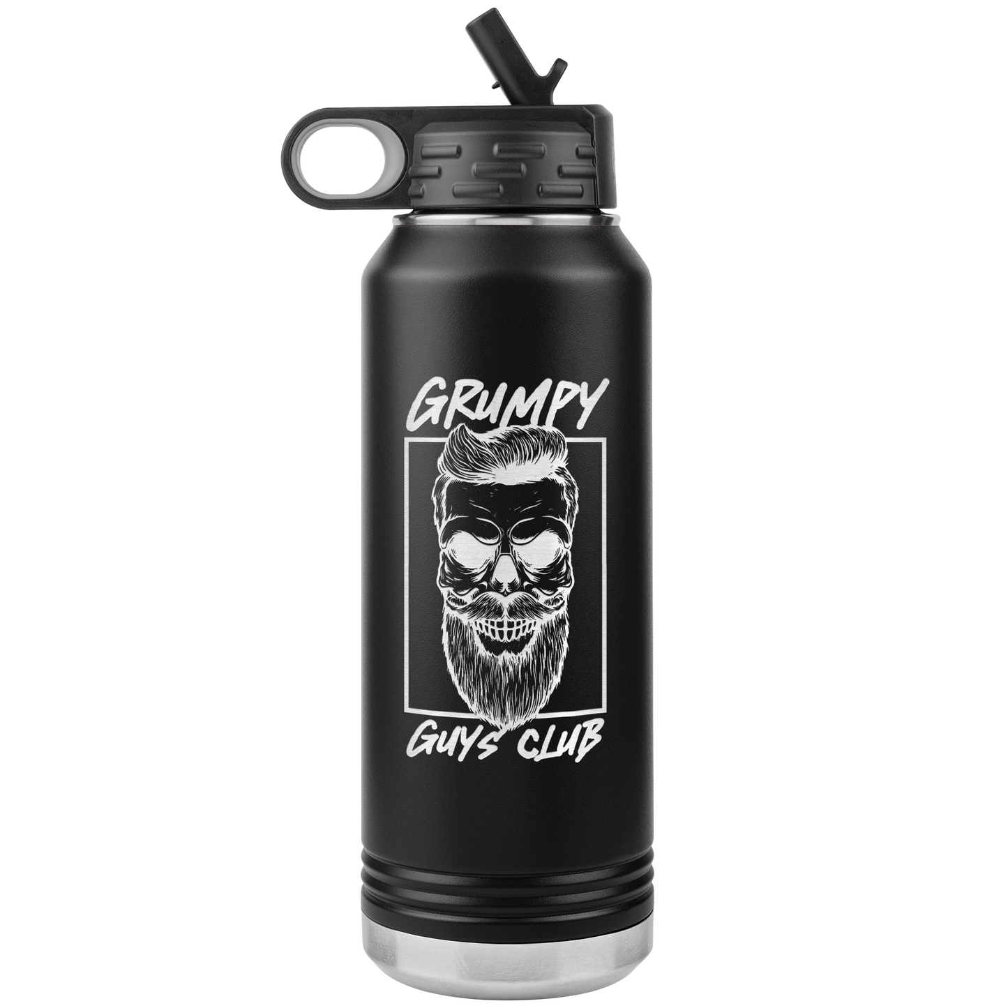 GRUMPY GUYS CLUB SKULL 32 OZ WATER BOTTLE