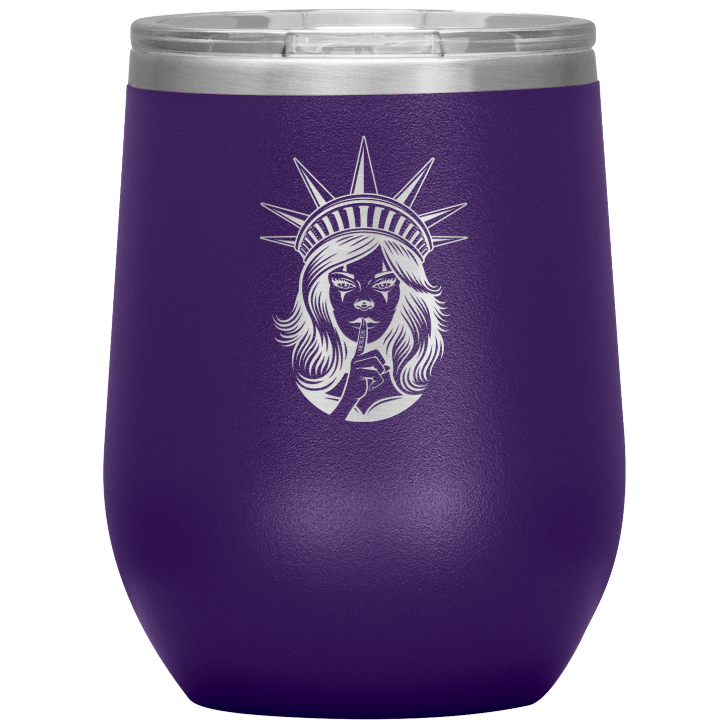 LISTEN TO THE QUEEN WINE TUMBLER