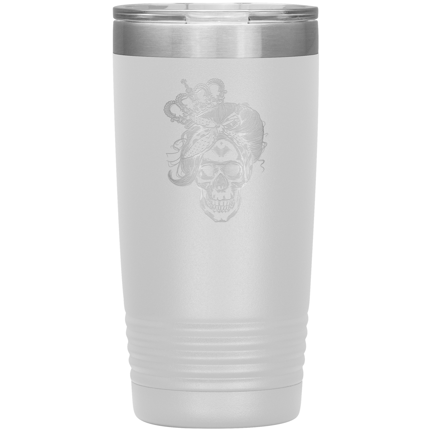 LONG LIVE THE QUEEN SKULL 20 OZ TUMBLER