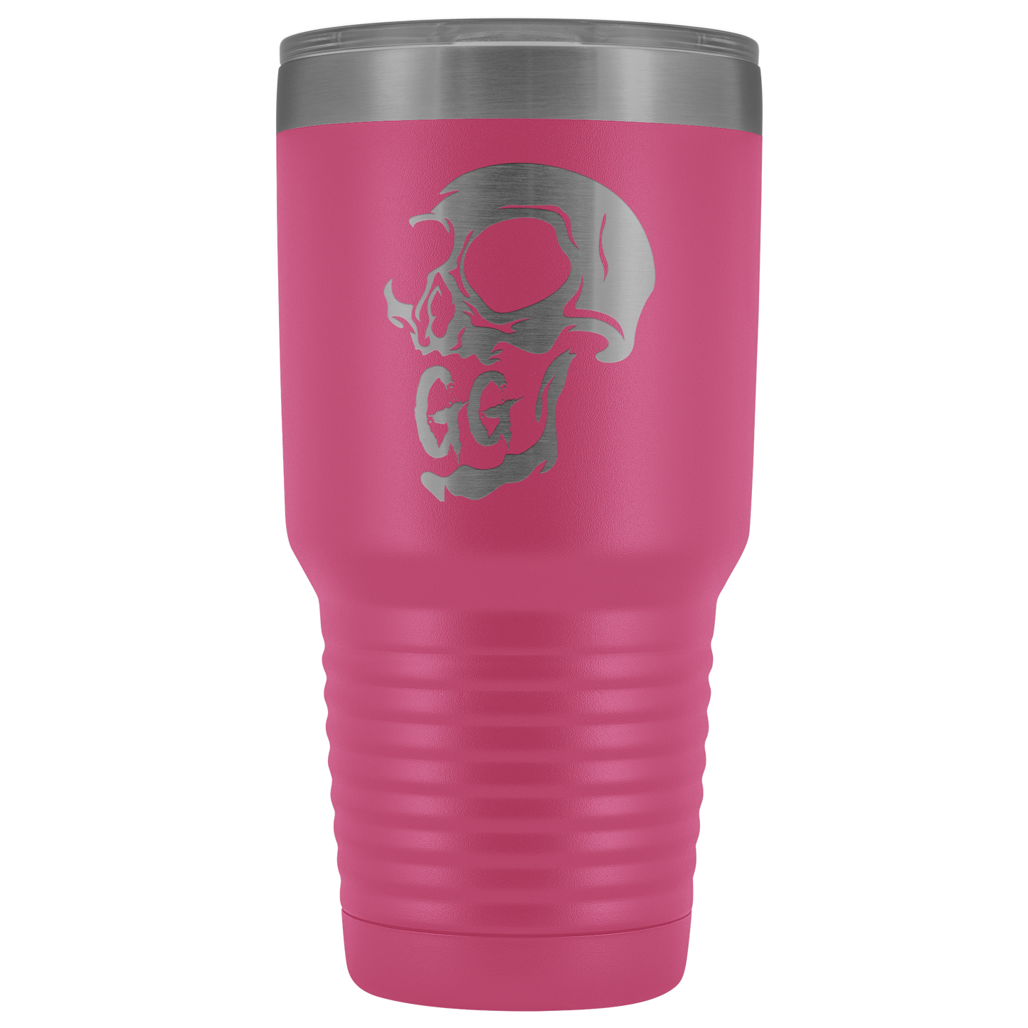 GRUMPY GLORY CREEPY SKULL TUMBLER