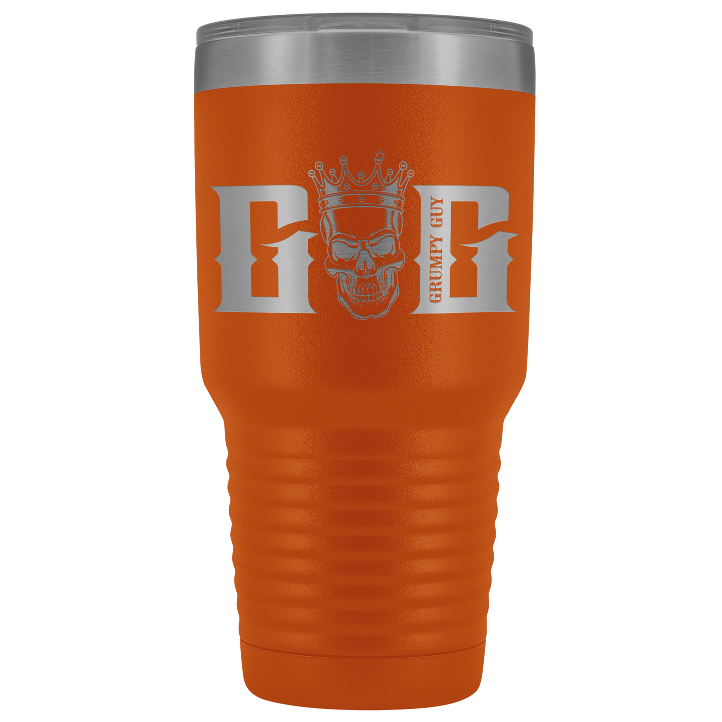 GRUMPY SKULL TUMBLER