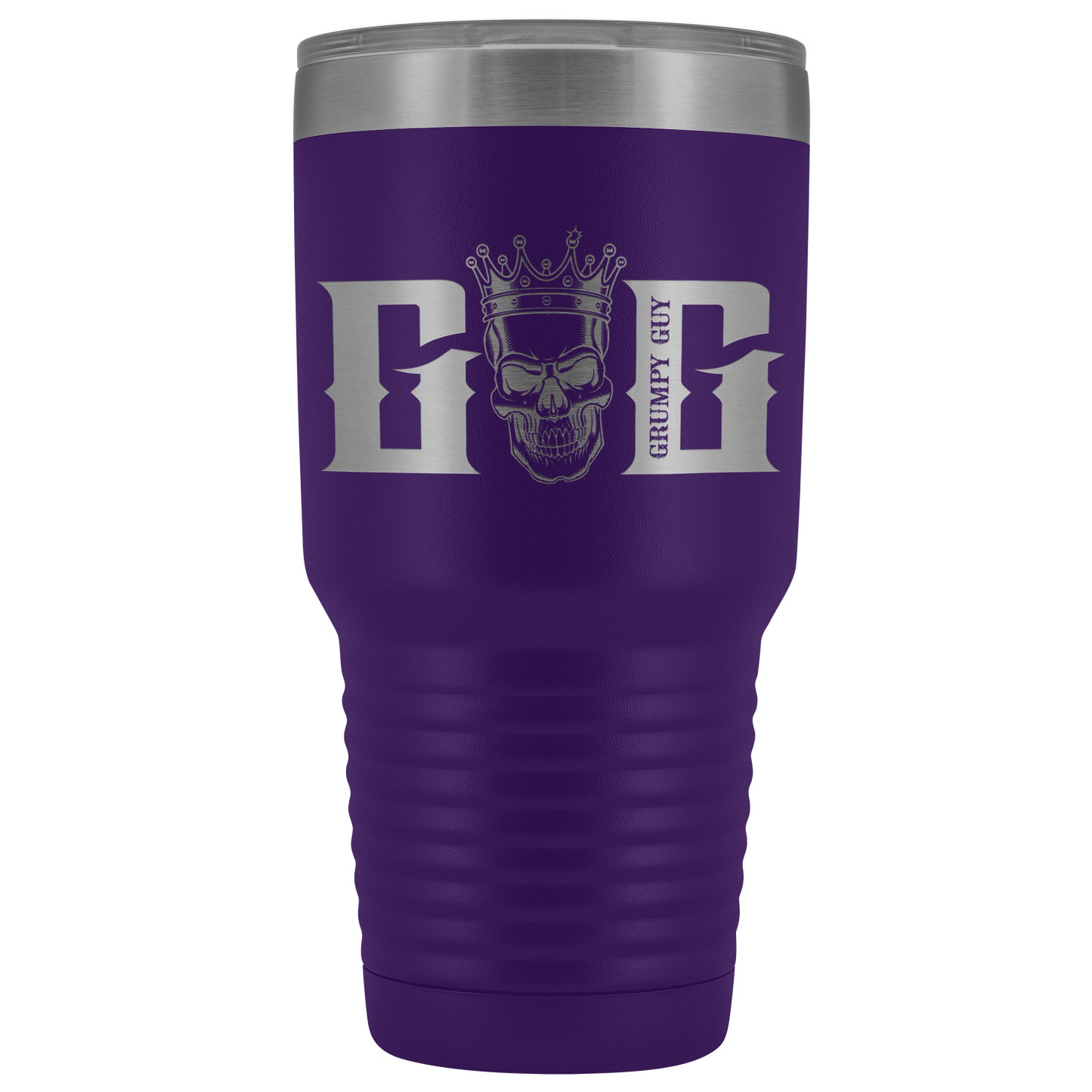 GRUMPY SKULL TUMBLER