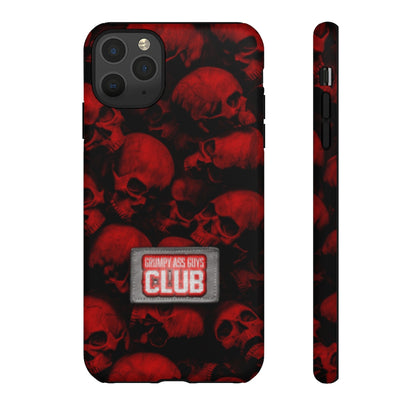 GRUMPY ASS GUYS CLUB RED SKULL Tough Phone Case