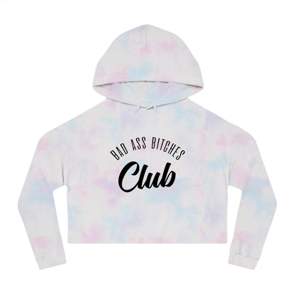 BAD ASS BITCHES CLUB Cropped Hooded Sweatshirt