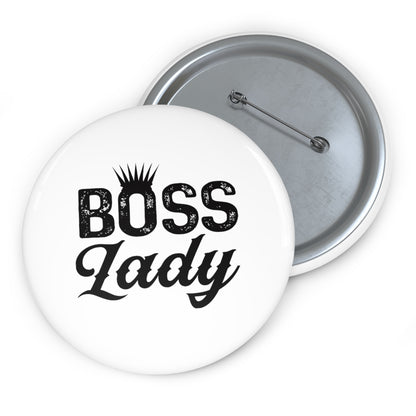 BOSS LADY Pin Buttons