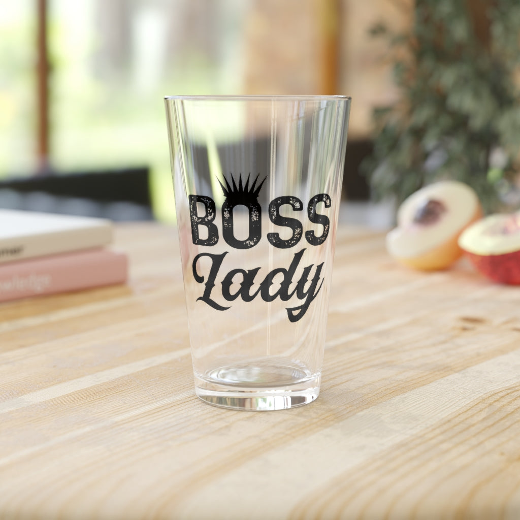 BOSS LADY PINT GLASS