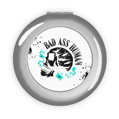 BAD ASS HUMAN SKULL Compact Travel Mirror