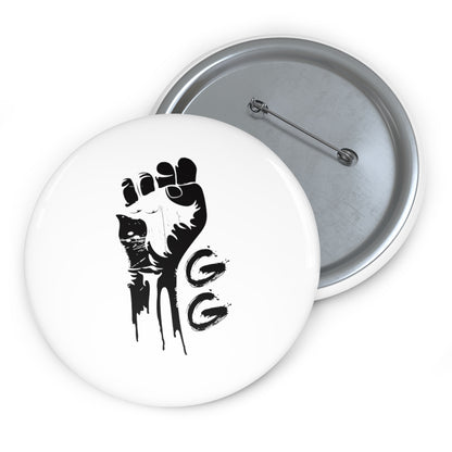 GRUMPY GUY FIST Pin Buttons