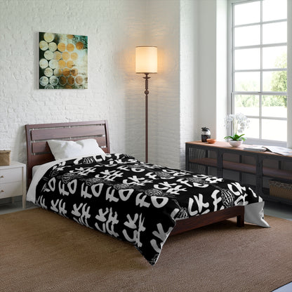 F*CK OFF BLACK Comforter