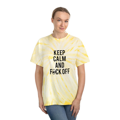 KEEP CALM AND F*CK OFF Tie-Dye Tee / Cyclone