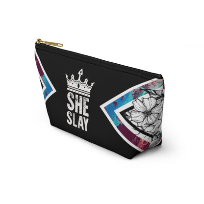 SHE SLAY Accessory Pouch w T-bottom