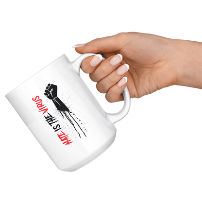 HATE IS THE VIRUS DRIP MUG