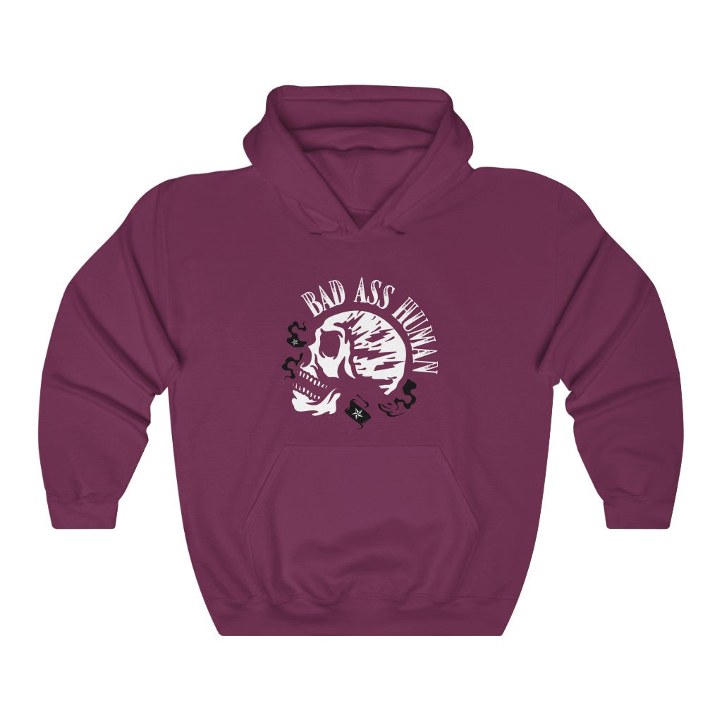 BAD ASS HUMAN MOHAWK Heavy Blend™ Hooded Sweatshirt