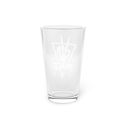 PEACE OUT PINT GLASS