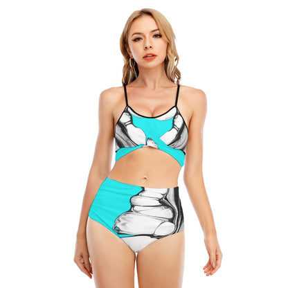 BOSS BITCH BULLET Bikini Swimsuit With Cross Straps