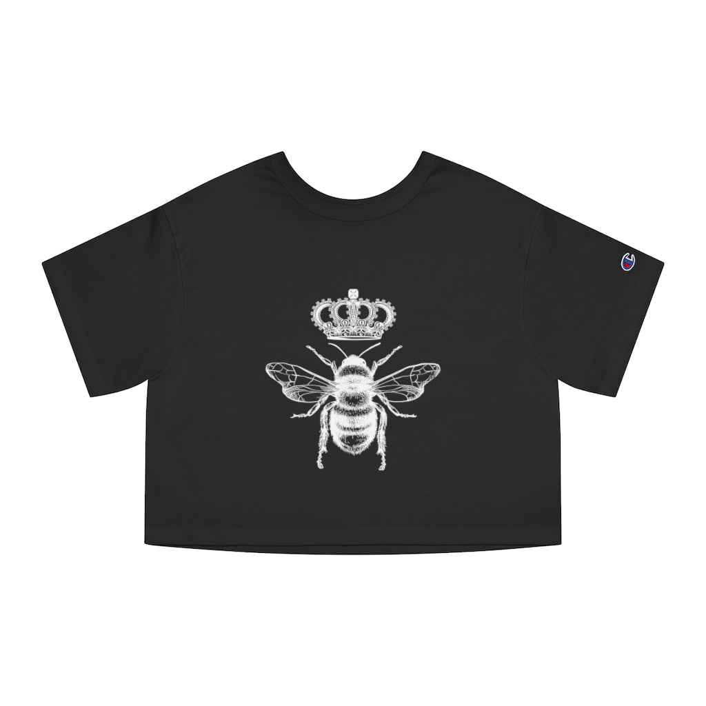 QB CLASSY QUEEN BEE Champion Women's Heritage Cropped T-Shirt