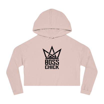 BOSS CHICK Cropped Hooded Sweatshirt