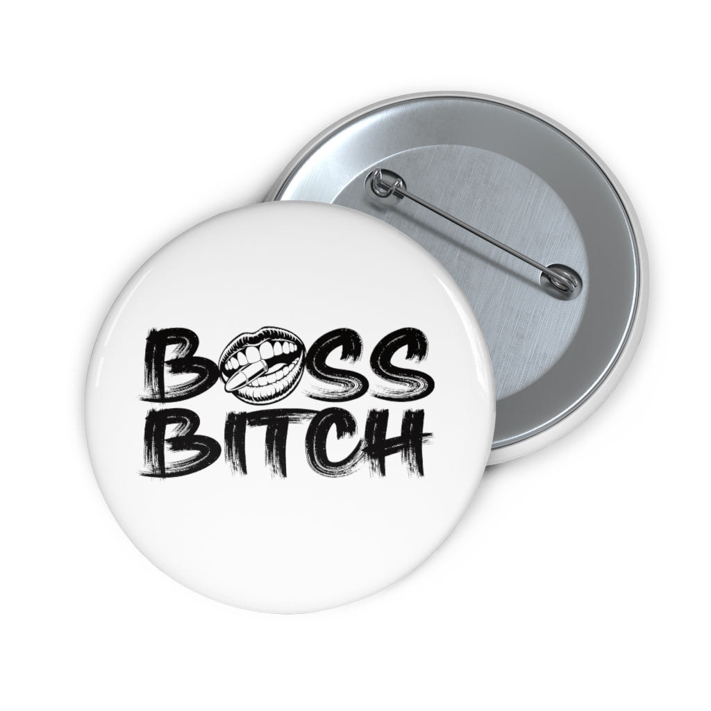 BOSS BITCH BULLET Pin Buttons