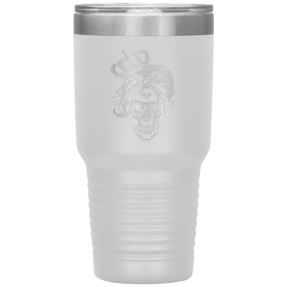 LONG LIVE THE QUEEN SKULL TUMBLER