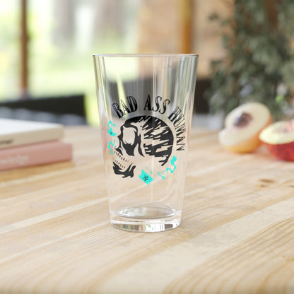 BAD ASS HUMAN MOHAWK PINT GLASS