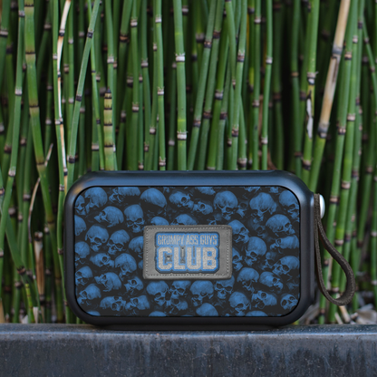 GRUMPY ASS GUYS CLUB BLUE SKULL Bluetooth Wireless Speaker