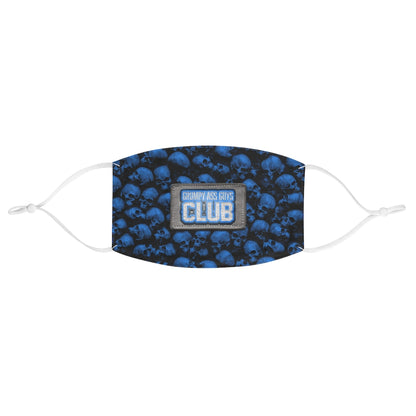 GRUMPY ASS GUYS CLUB BLUE SKULL Fabric Face Mask