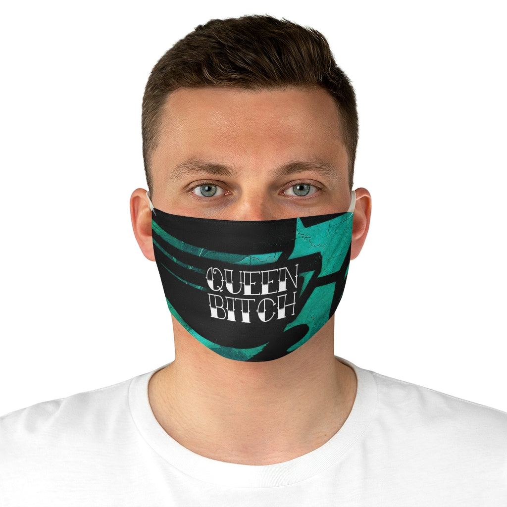 QUEEN BITCH TATTOO GRAFFITI Fabric Face Mask
