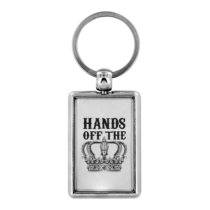 HANDS OFF THE CROWN KEYCHAIN