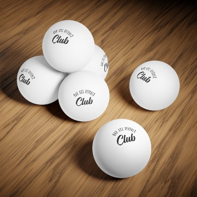 BAD ASS BITCHES CLUB Ping Pong Balls, 6 pcs