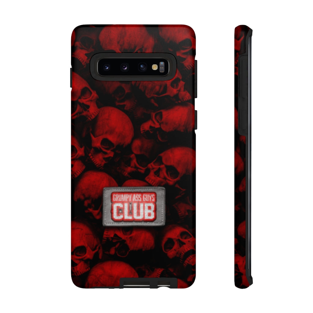 GRUMPY ASS GUYS CLUB RED SKULL Tough Phone Case