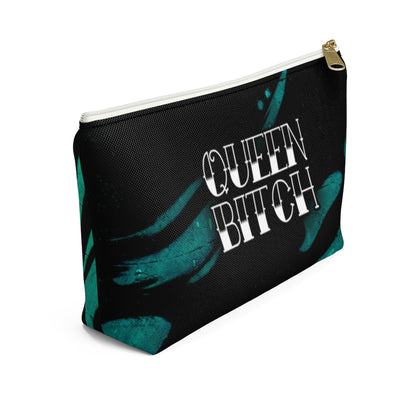 QUEEN BITCH TATTOO TITLE GRAFFITI Accessory Pouch