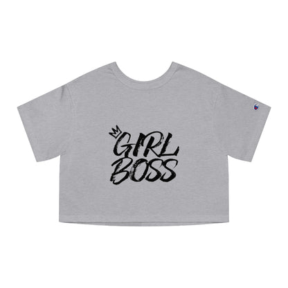 GIRL BOSS Champion Women's Heritage Cropped T-Shirt