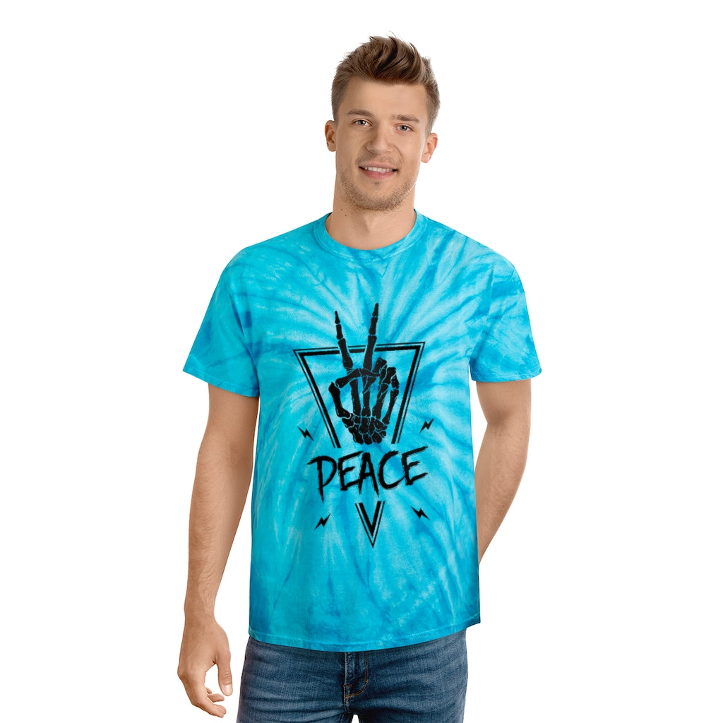 PEACE OUT Tie-Dye Tee / Cyclone