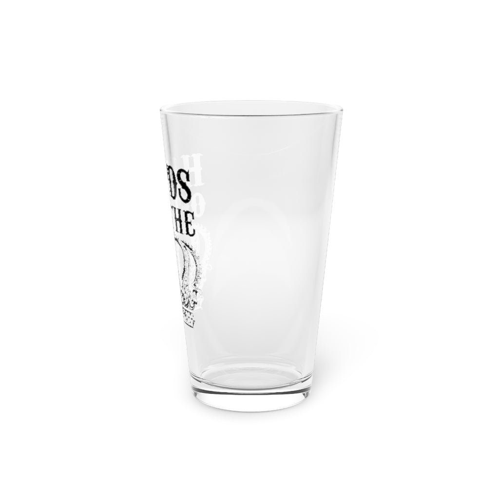 HANDS OFF THE CROWN PINT GLASS