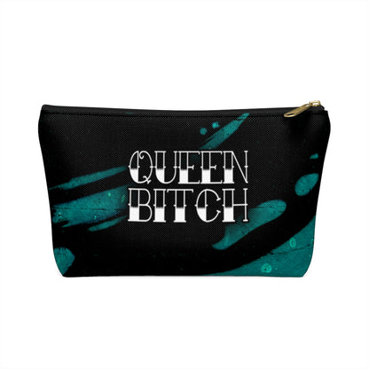 QUEEN BITCH TATTOO TITLE GRAFFITI Accessory Pouch