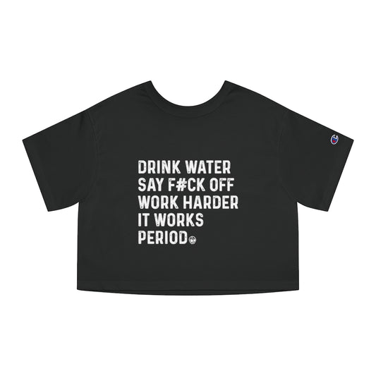 SAY F*CK OFF Champion Women's Heritage Cropped T-Shirt