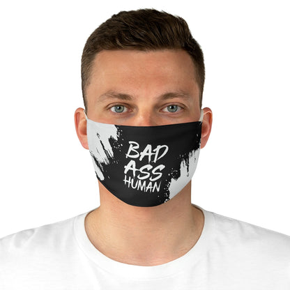 BAD ASS HUMAN OG Fabric Face Mask