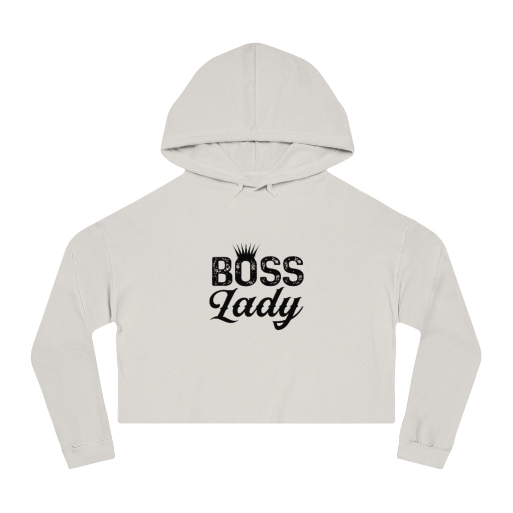 BOSS LADY Cropped Hooded Sweatshirt