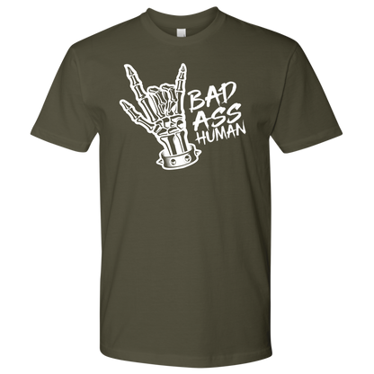 BAD ASS HUMAN SKULL HAND TSHIRT