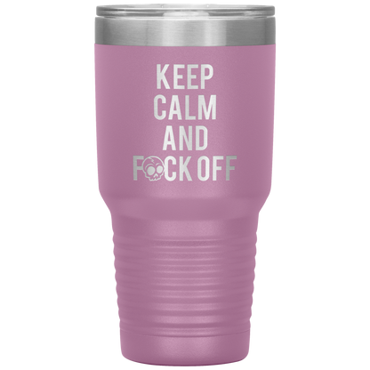 KEEP CALM AND F*CK OFF TUMBLER