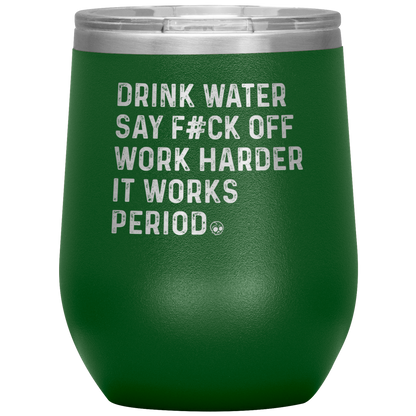 SAY F*CK OFF WINE TUMBLER