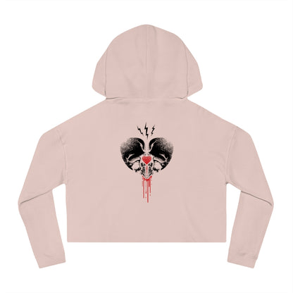 CREATE DESTROY Cropped Hooded Sweatshirt