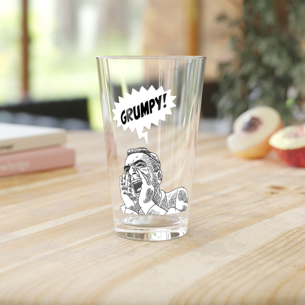 GRUMPY GUYS SCREAM PINT GLASS